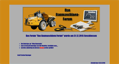 Desktop Screenshot of das-baumaschinen-forum.de