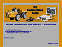 Tablet Screenshot of das-baumaschinen-forum.de